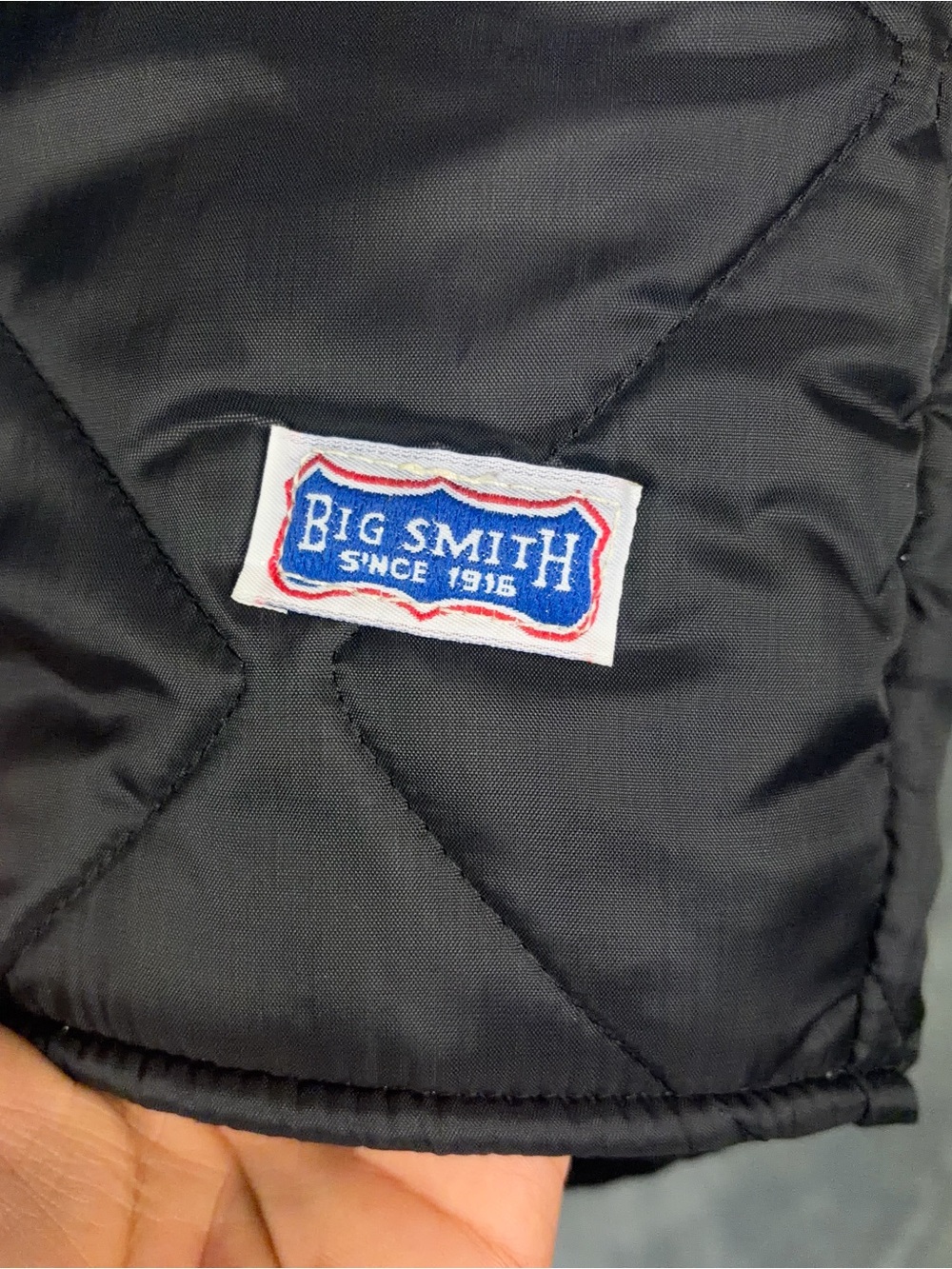 Vintage Big Smith Quilted Vest Mens Size 3XL Black Zip Up Made in USA - Picture 3 of 15